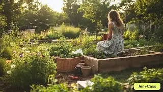 Summer Garden Ambience with Nature Sounds & Slow Jazz | Grow Your Business and Your Garden