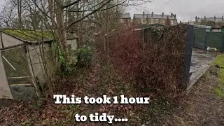 Can I get this garage accessible in 1 HOUR or less?! UK Gardener
