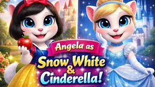 Angela as Snow White & Cinderella 👑 | Princess Dress Up Game 🎮😁😇