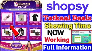 Shopsy Rs1 Flash Sale Order Time | Shopsy Flash Sale New Best Timing | Shopsy Tatkaal Deals Offers