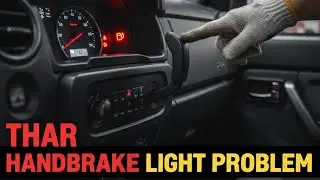 #mahindra thar #hand break light problem and solution #break pad change#automobile 