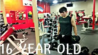 GYM VLOG - WORKING OUT - 16 YEAR OLD