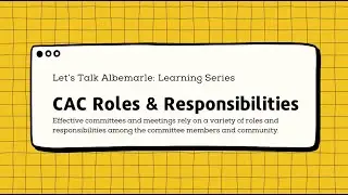 Understanding Community Advisory Committee Roles and Responsibilities