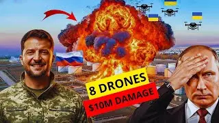Asymmetric Strike:Ukraine&rsquo;s 8-Drone Strike Turns Russia&rsquo;s $200K Into $10M+ Damage #UkraineRussiaWar