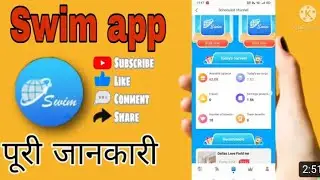 Online earning money app || swim app 40 dollar envstment || 2022#swim #onlineearning