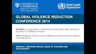 Joy Ngozi Ezeilo - Strategies to Reduce Human Trafficking and Protect the Human Rights
