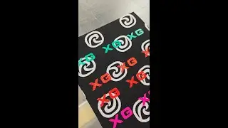 Solvent ink, Water base ink and Silicone printed on EVA compond fabric#silicone #printing