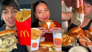 Подборка мукбангов из TikTok | McDonald&rsquo;s, Burger King, Wingstop, In-N-Out и многое другое!