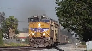 Late evening and Early morning action on the Union Pacific Alhambra sub