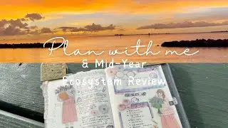 Plan with me/Mid-Year Review #hobonichicousin #hobonichiweeks #journaling #planning #cutestationery
