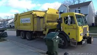 Heil DuraPack RR collecting 11 days worth of post-Christmas trash