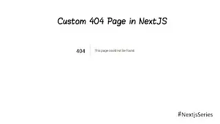 How to create a custom 404 page in Nextjs #next  #nextjs #frontenddeveloper  #uiux #uininja