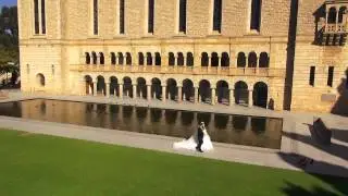 Wedding Videographers Perth - Aerial Helicam UWA and Boat Shed