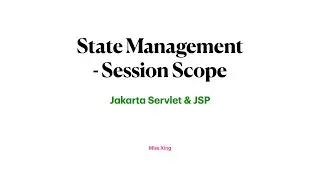 State Management - HttpSession