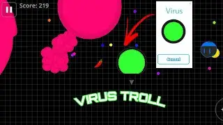 VIRUS SKIN TROLL + 2 EPIC REVENGE (AGAR.IO MOBILE)