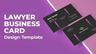 Lawyer Business Card Design Template