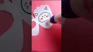 DIY cute craft ideas 🐱 Kitty craft ideas #diy #viralvideo #craft #paperart #shorts