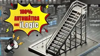 Domina el diseño de ESCALERAS Paramétricas con Inventor iLogic en Minutos! | Tutorial + Archivos