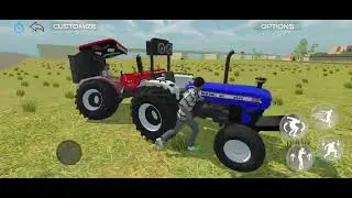 Resuce the Accidentally tractor 🚜 🚜 by tractors  🚜🚜 in a game #indianvehiclessimulator3dvide