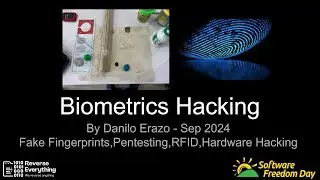 Pentesting Biometric Devices | Hacking Biometrics | Fake Fingerprints | RFID hacking by Danilo Erazo