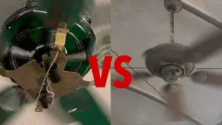 Casablanca Lanai vs Hunter 1930&rsquo;s original ceiling fan (wobble match off which fan wobbles the most)
