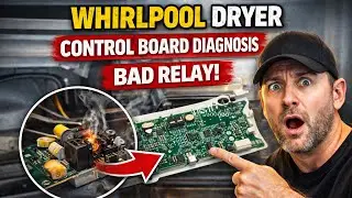 Диагностика неисправности реле на плате управления сушилки Whirlpool.