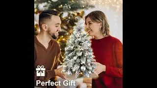 2ft Mini Christmas Tree With Light Artificial Small Tabletop Christmas Decoration