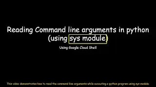 Reading Command Line Arguments in Python