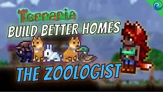 ДОМ ДЛЯ ПОЛЬЗОВАТЕЛЬСКОГО NPC: ЗООЛОГ || Потрясающие идеи для построек в Terraria || Быстрая пост...