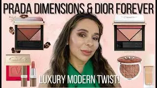 2 Eye looks With Prada Dimensions 08 Pansy & 09 Primula, Dior Hydra Nude, Dior Forever