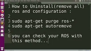 Uninstall ROS (Remove All Configurations)