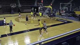 Michigan basketball media day practice footage: Guard shooting drills/big men work