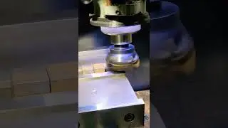 cutting a 8&deg; angle with a shell mill on a bridgeport milling machine #restorationprojects