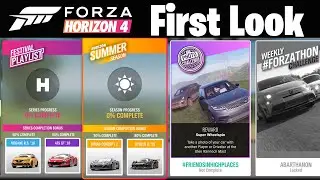 Forza Horizon 4 Summer First Look Walk Through Cars, Events, Tune Codes