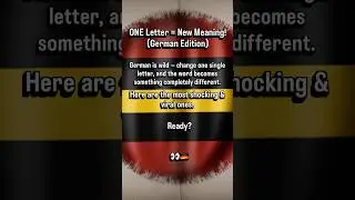 One letter in German can change EVERYTHING! Learn the funniest & most confusing word pairs 🇩🇪✨