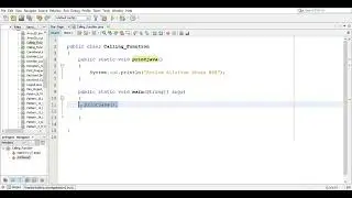 How to call a Function in Java! | Netbeans 8.2 | SG. Learn
