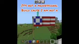 I made both Indian and American flag in Minecraft #minecraft