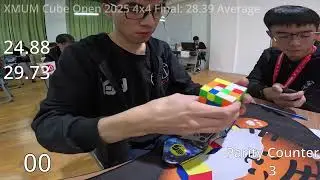 4x4 🥉 28.39 Average (8/10) | XMUM Cube Open 2025