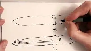 Drawing Knives That Shouldn&rsquo;t Exist | Unique Concept Art #ArtTimelapse #ConceptArt #Sketching