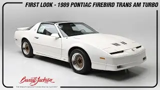 FIRST LOOK - 1989 Pontiac Firebird Trans AM 20th Anniversary Turbo - BARRETT-JACKSON 2023 SCOTTSDALE