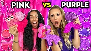 PURPLE vs PINK Fidget Shopping with PurpleStars02!!! *anything you can carry, ill buy*