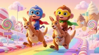 Tom & Mia Ride Kangaroos 🦘 | Fun Kangaroo Race & Care Adventure | LittleBloomWorld #Kangaroo
