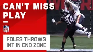 Devastating End Zone INT for Nick Foles & Bears!