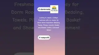 College students with No Money for Dorm |Dorm Ready #CollegeMoveIn #DormRoomEssential #FreshmanTip