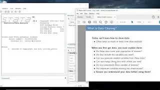 Stata Crash Course (for beginners): What is data cleaning?
