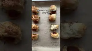 Baking hack for alternatives for egg wash #puffpastry #egg