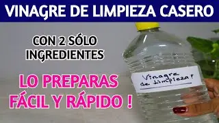 🌺 Cómo hacer VINAGRE BLANCO DE LIMPIEZA en casa fácil y rápido / VINAGRE DE LIMPIEZA !