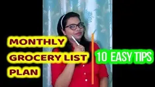 How to Plan Monthly Grocery Budget & List | Indian family monthly grocery list