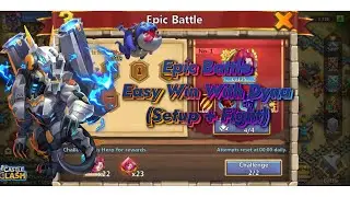 Castle Clash🗡️New Epic Battle ( Jewellee) Easy Win With Dynamica🗡️