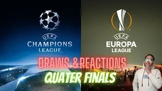 UCL & UEL Draw Reactions with Predictions || Madrid vs Chelsea || Frankfurt vs Barcelona ||